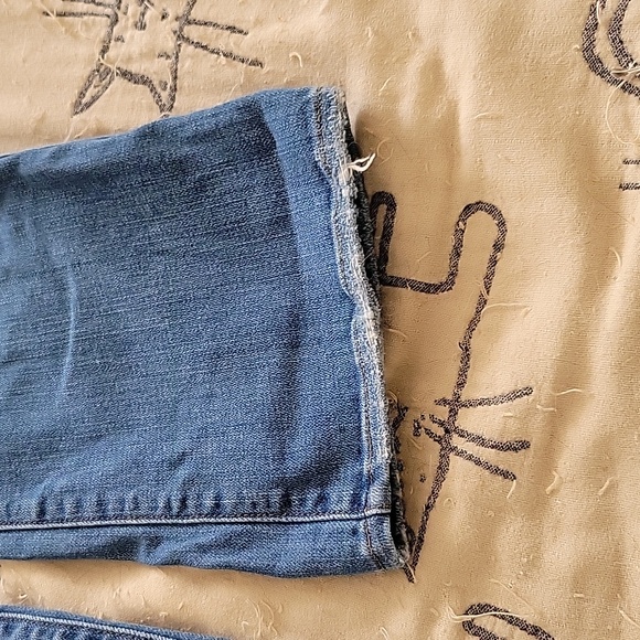 7 for All Mankind Cropped Boot Distressed Jeans 29 - Picture 5 of 5